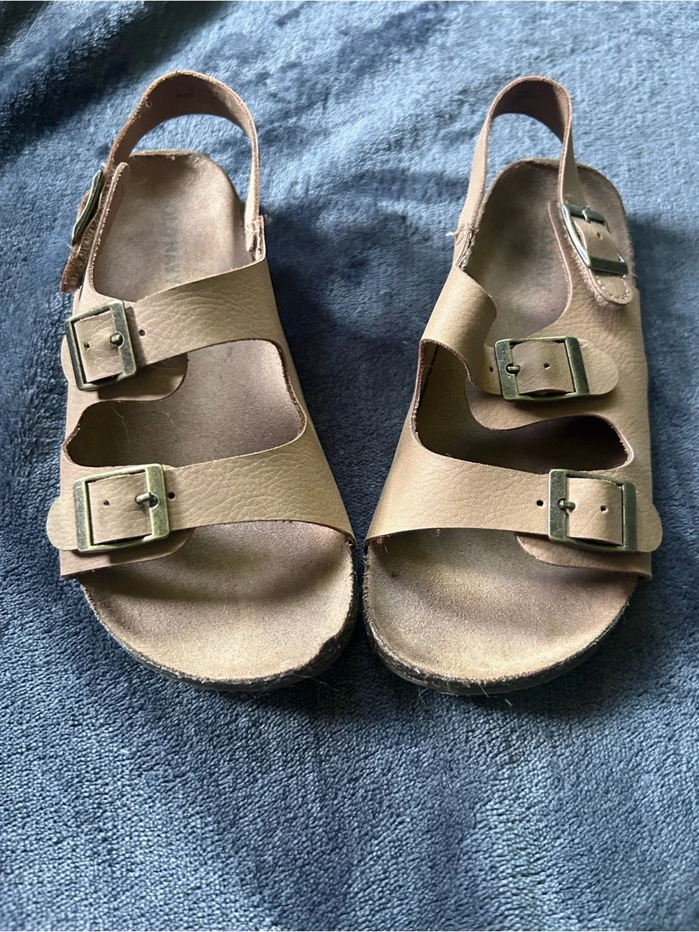Toddler Adjustable Tan Buckle Sandals size 11